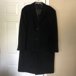 Black Izod Long Coat/Trench coat